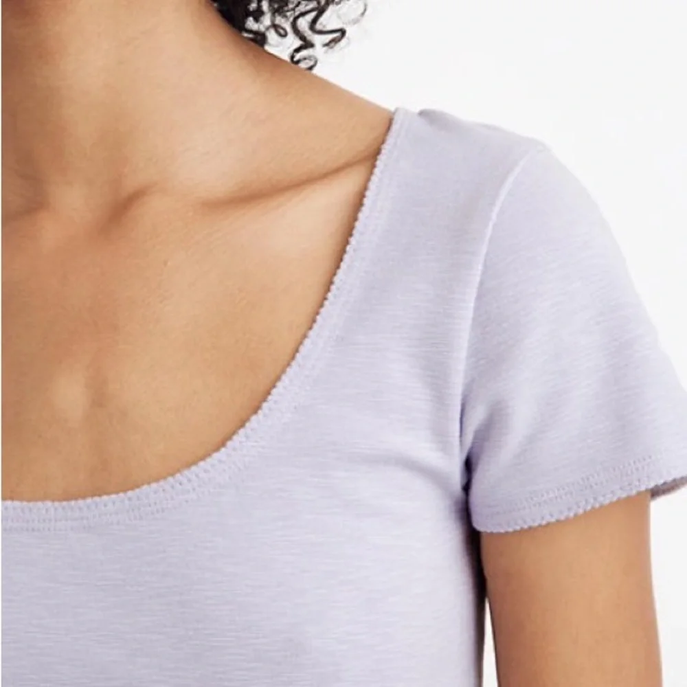 MOVING SALE | Madewell NWT Women’s Scoopneck Baby T-Shirt Sundrenched Lilac, XL - Picture 3 of 8